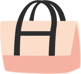 手提げバッグのイラスト