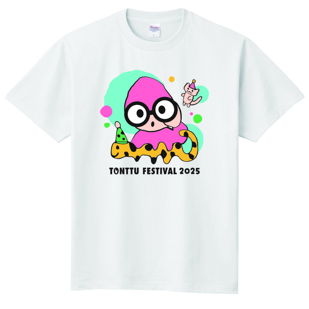 トントゥのイラストが描かれたTシャツ