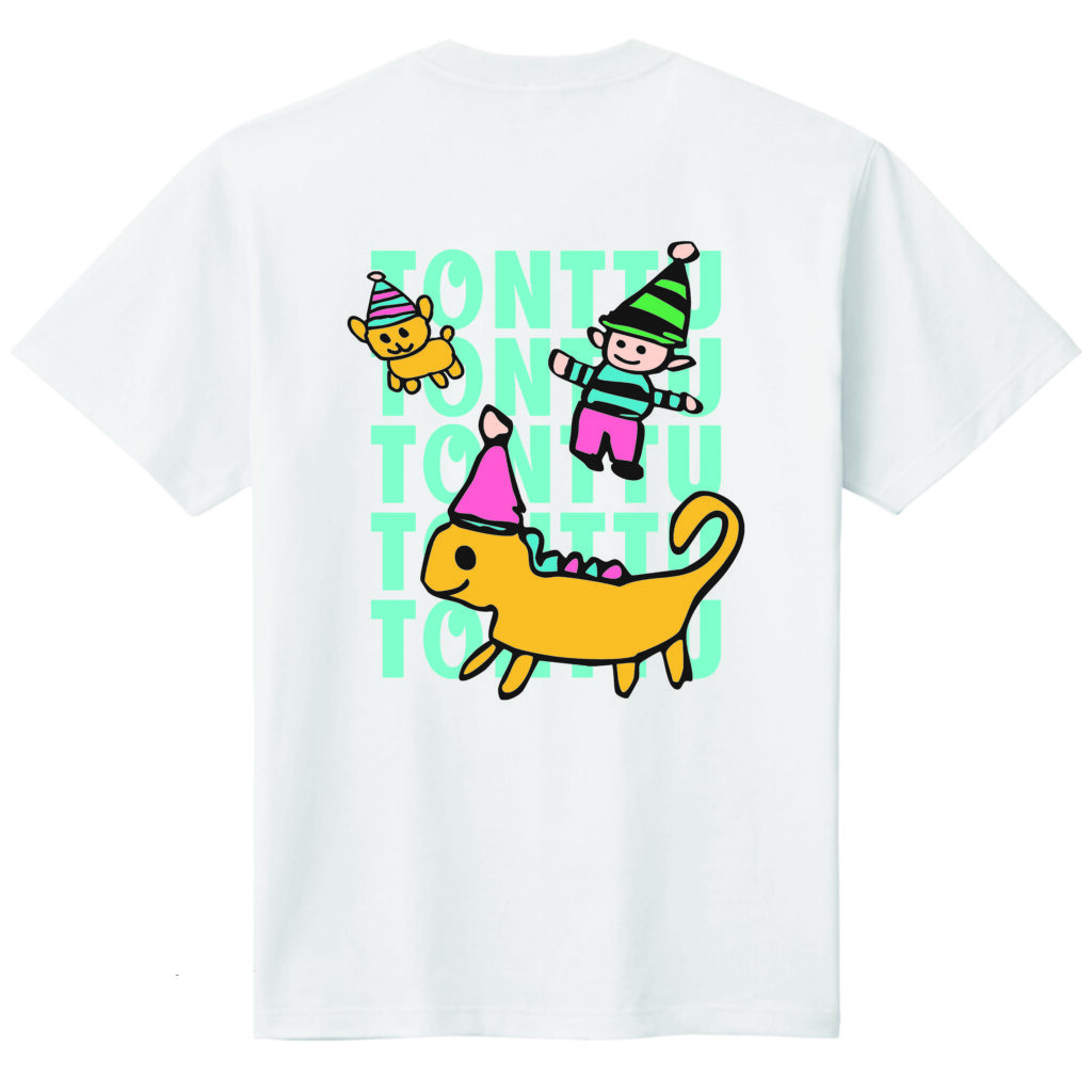 かわいい動物たちが描かれたTシャツ